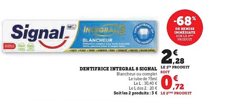 DENTIFRICE INTEGRAL 8 SIGNAL
