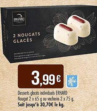 Desserts glacés individuels ERHARD