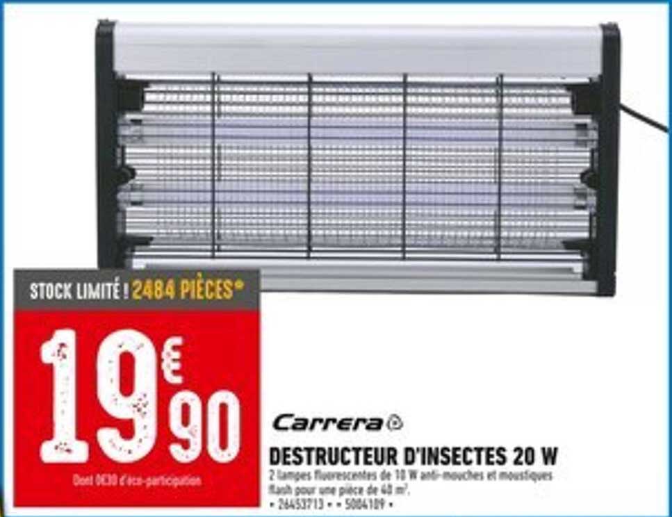 DESTRUCTEUR D'INSECTES 20 W
