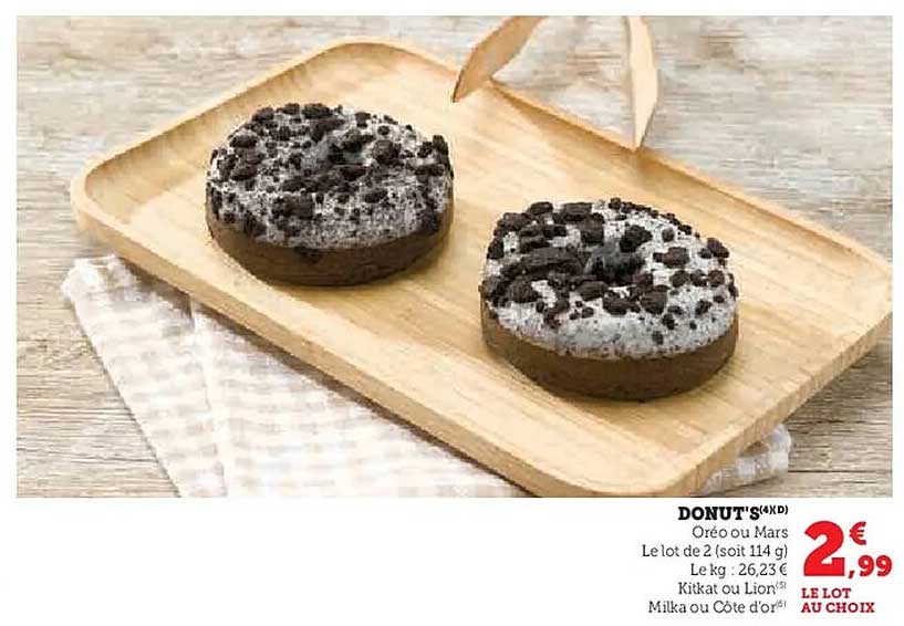 DONUT'S Oreo ou Mars