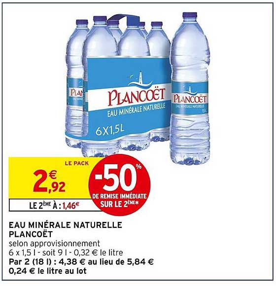EAU MINÉRALE NATURELLE PLANCÖET