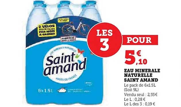 EAU MINERALE NATURELLE SAINT AMAND
