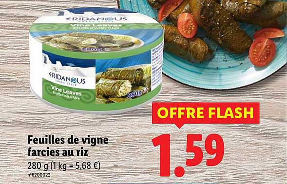 Feuilles de vigne farcies au riz