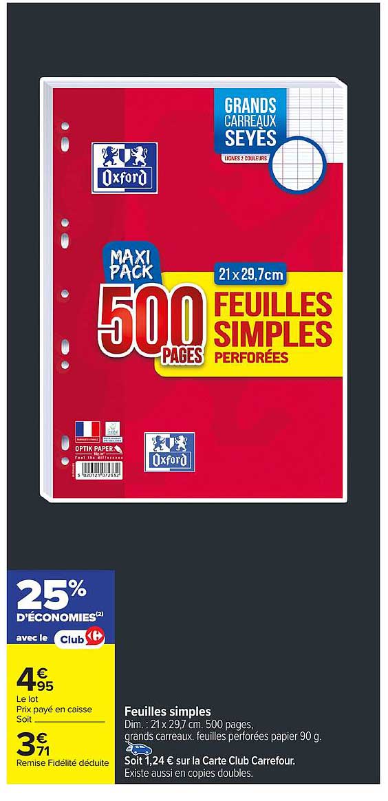 Feuilles simples