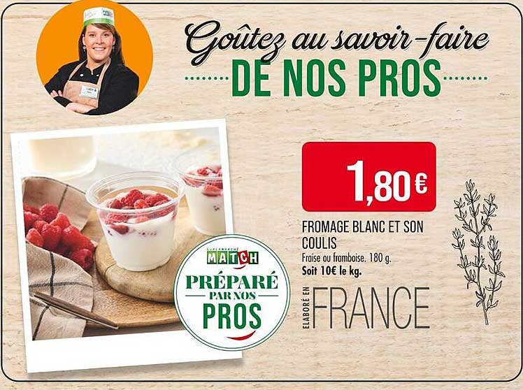 FROMAGE BLANC ET SON COULIS