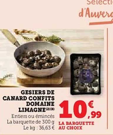 GESIERS DE CANARD CONFITS DOMAINE LIMAGNE