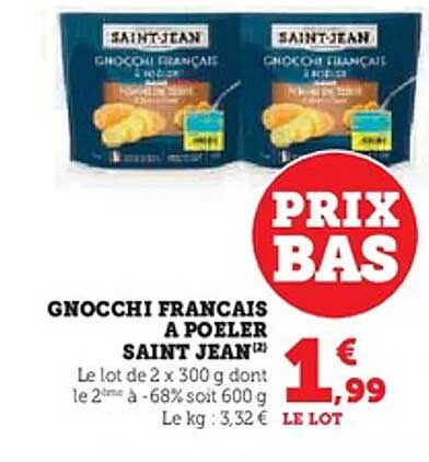 Gnocchi français à poêler Saint Jean