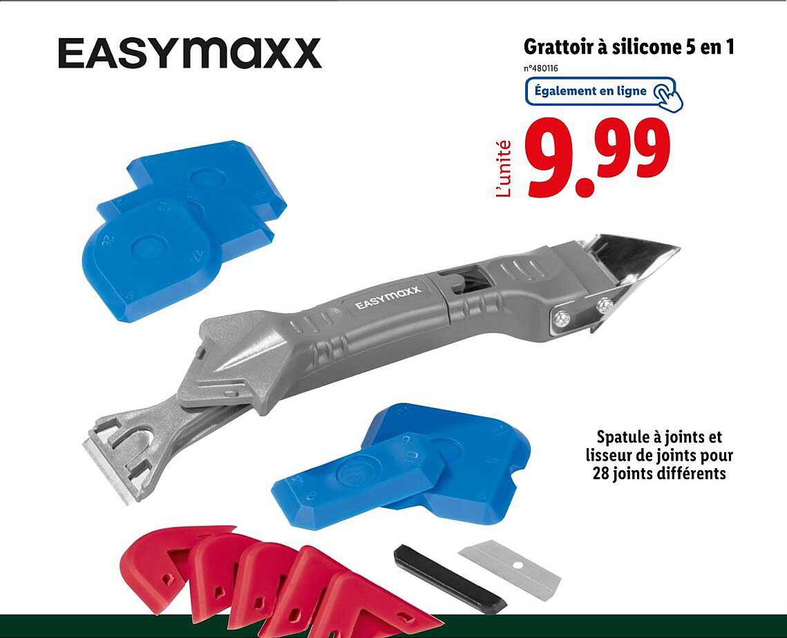 Grattoir à silicone 5 en 1