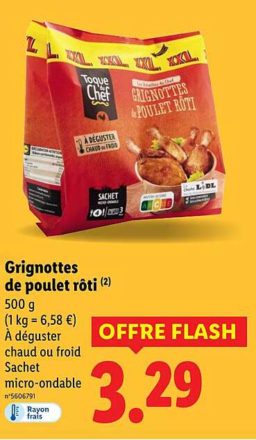 Grignottes de poulet rôti