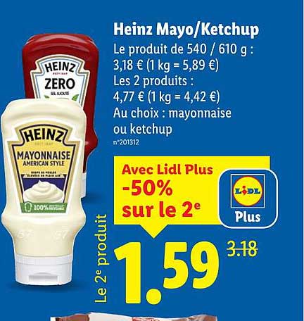 Heinz Mayo/Ketchup
