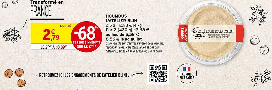 HOUMOUS L'ATELIER BLINI