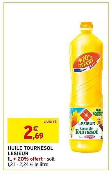 HUILE TOURNESOL LESIEUR