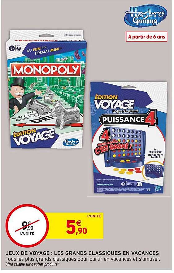 JEUX DE VOYAGE : LES GRANDS CLASSIQUES EN VACANCES