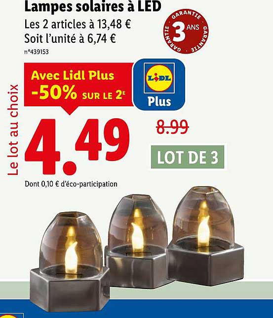 Lampes solaires à LED