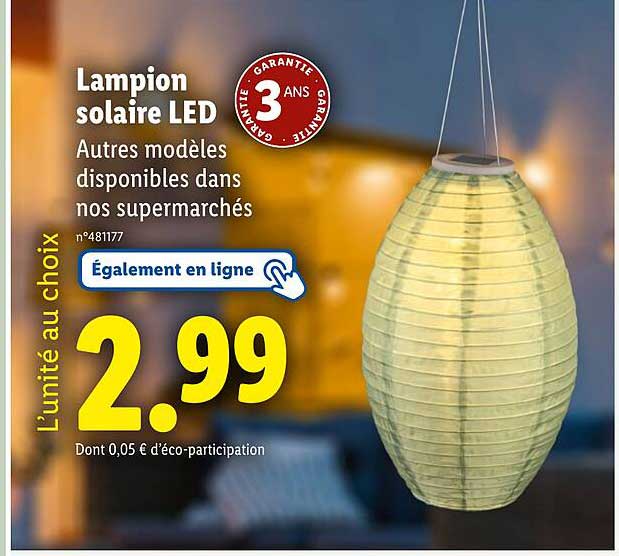 Lampion solaire LED