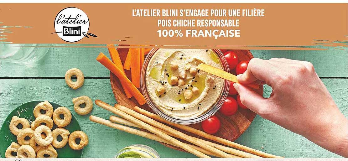 L'ATELIER BLINI S'ENGAGE POUR UNE FILIÈRE POIS CHICHE RESPONSABLE 100% FRANÇAISE