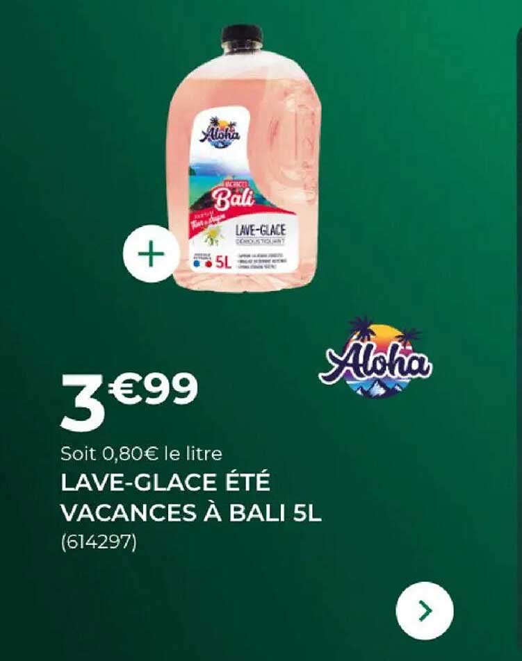 LAVE-GLACE ÉTÉ VACANCES À BALI 5L
