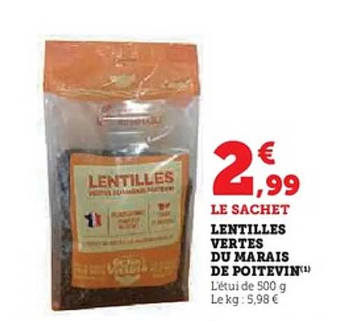 LENTILLES VERTES DU MARAIS DE POITEVIN