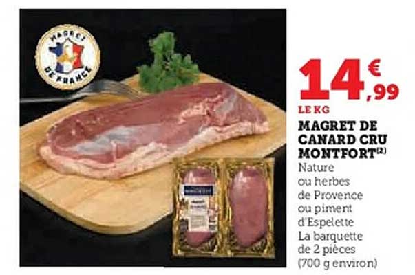 MAGRET DE CANARD CRU MONTFORT