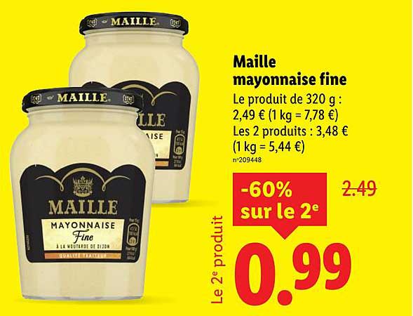 Maille mayonnaise fine