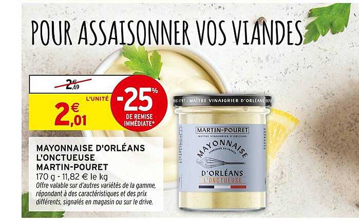 MAYONNAISE D'ORLÉANS L'ONCTUEUSE MARTIN-POURET