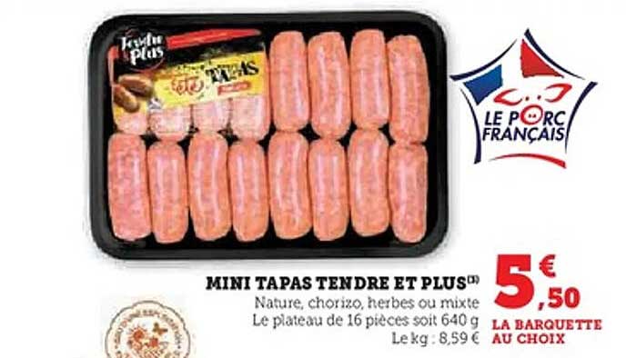 MINI TAPAS TENDRE ET PLUS