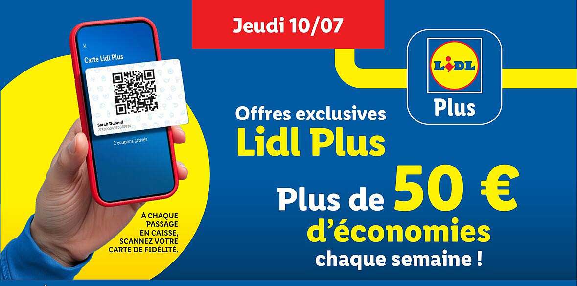 Offres exclusives Lidl Plus