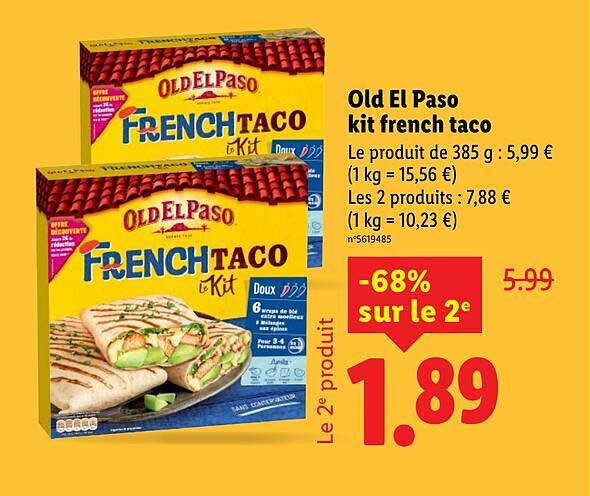 Old El Paso kit french taco