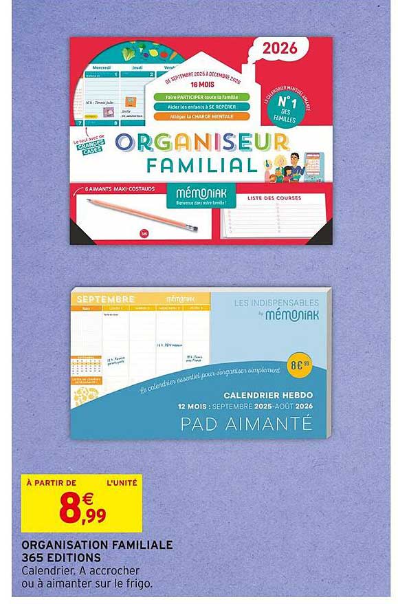 ORGANISATION FAMILIALE 365 EDITIONS