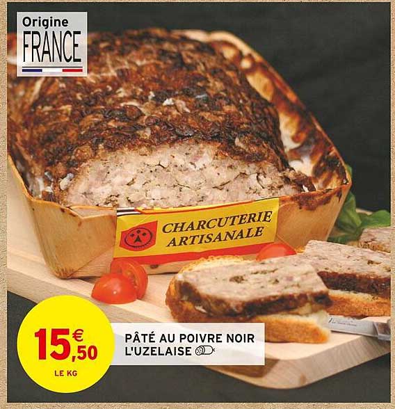 Pâté au Poivre Noir L'Uzelaise