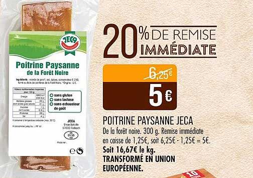Poitrine Paysanne de la Forêt Noire