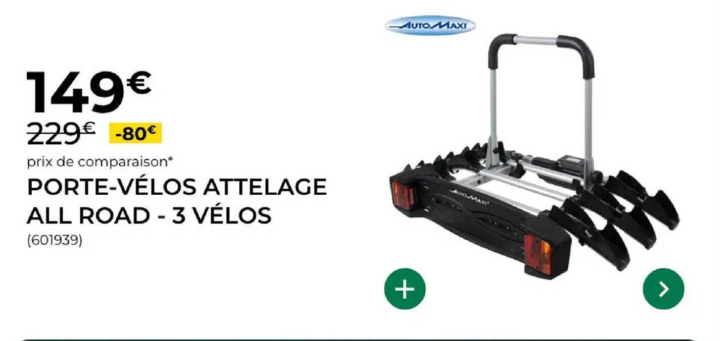 PORTE-VÉLOS ATTELAGE ALL ROAD - 3 VÉLOS