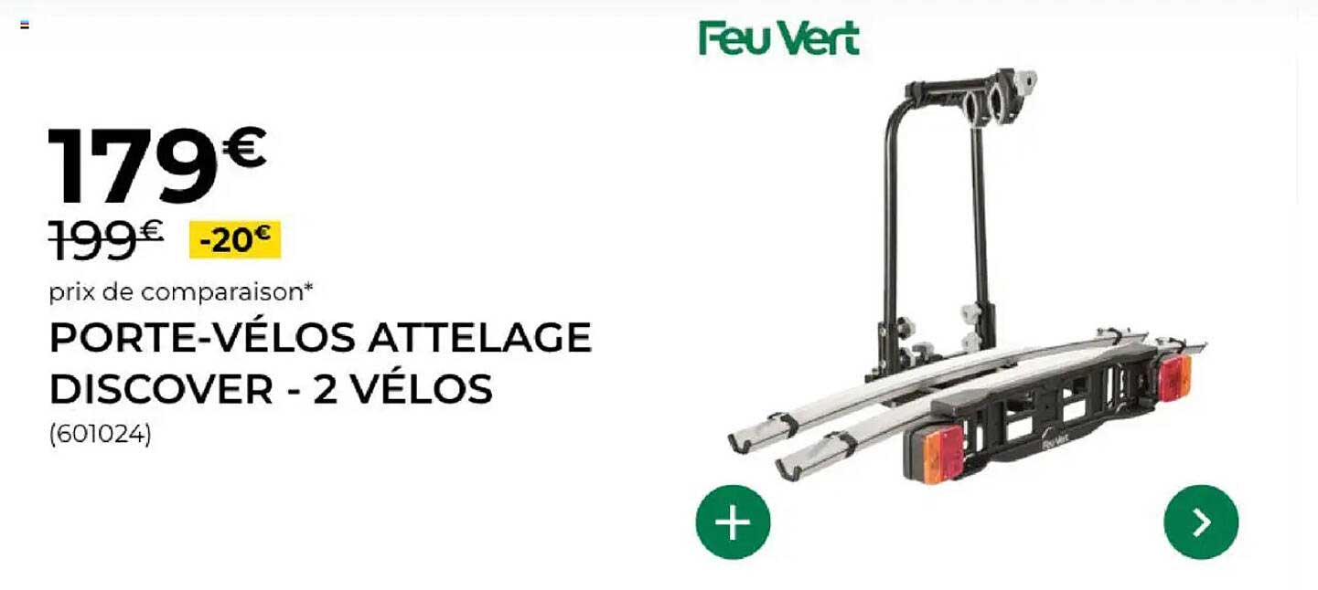 PORTE-VÉLOS ATTELAGE DISCOVER - 2 VÉLOS