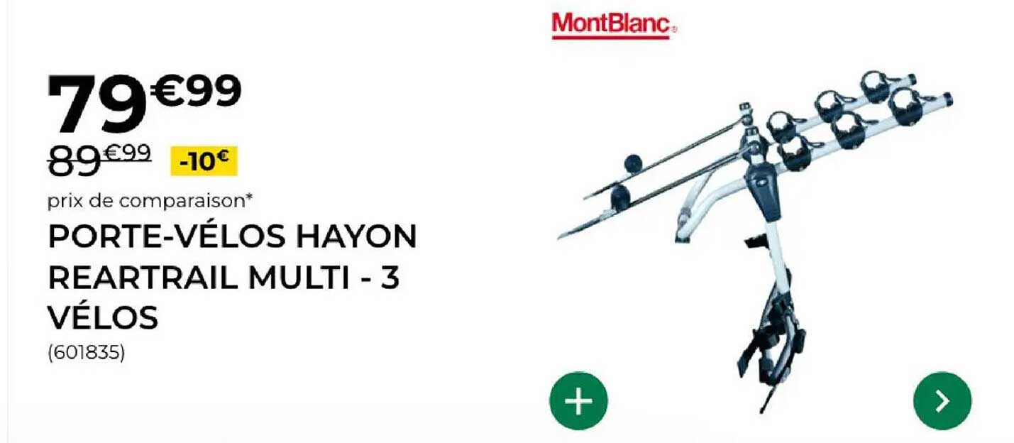 PORTE-VÉLOS HAYON REARTRAIL MULTI - 3 VÉLOS