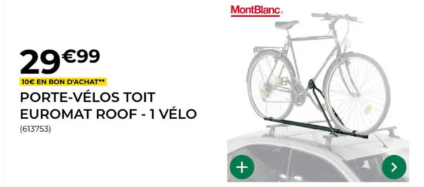 PORTE-VÉLOS TOIT EUROMAT ROOF - 1 VÉLO