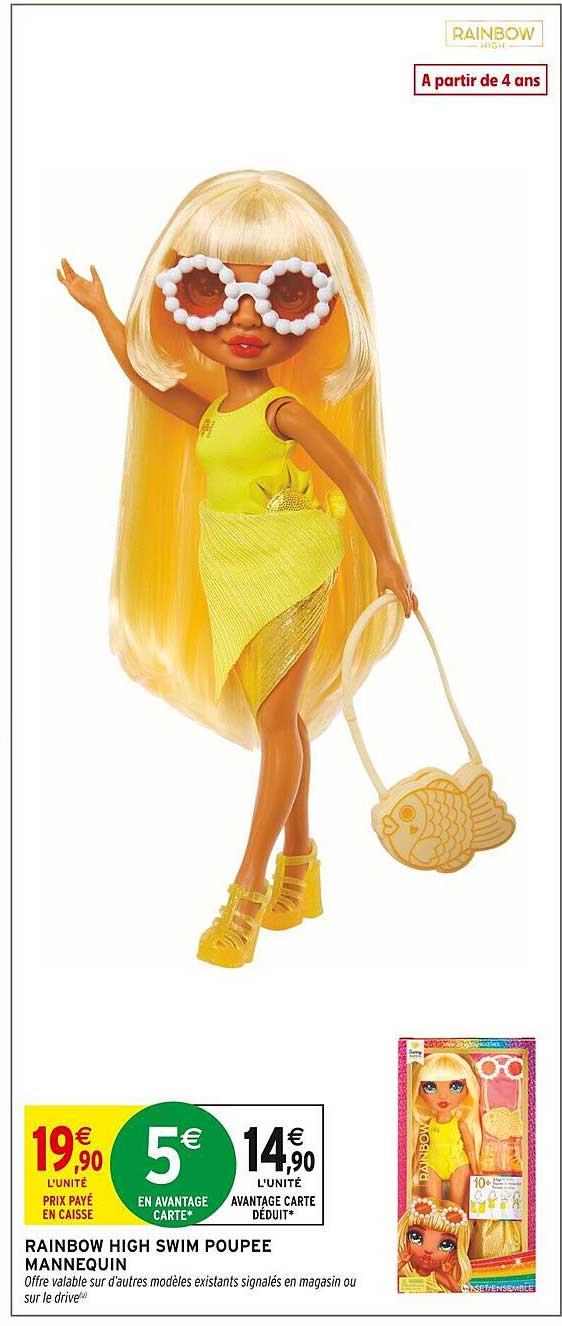 RAINBOW HIGH SWIM POUPEE MANNEQUIN