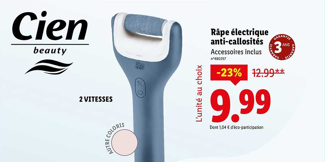 Râpe électrique anti-callosités