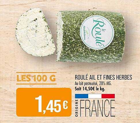 ROULÉ AIL ET FINES HERBES