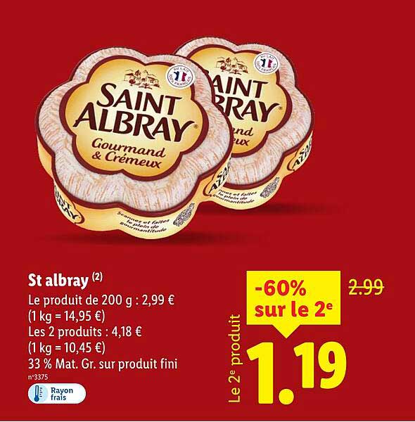 Saint Albray Gourmand & Crémieux