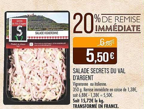 SALADE SECRETS DU VAL D’ARGENT