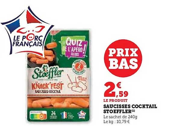Saucisses Cocktail Stoeffler