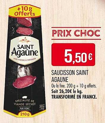 SAUCISSON SAINT AGAUNE