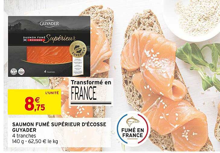 SAUMON FUMÉ SUPÉRIEUR D'ÉCOSSE GUYADER