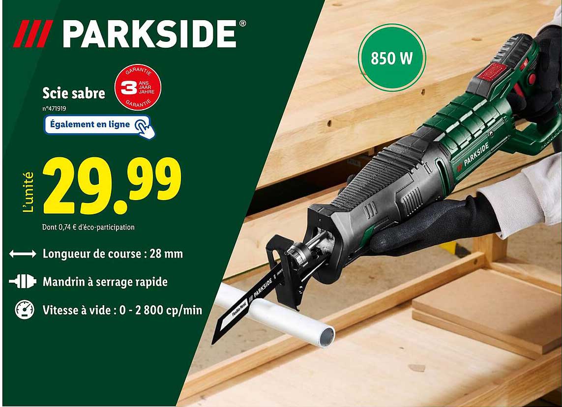 Scie sabre PARKSIDE n°471919