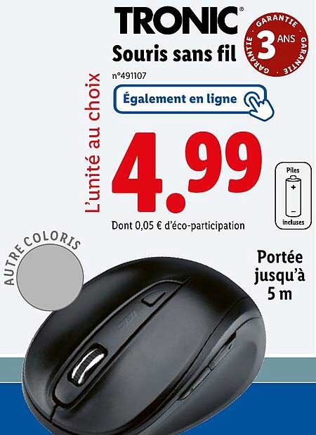 Souris sans fil TRONIC