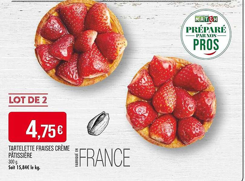 TARTELETTE FRAISES CRÈME PÂTISSIÈRE