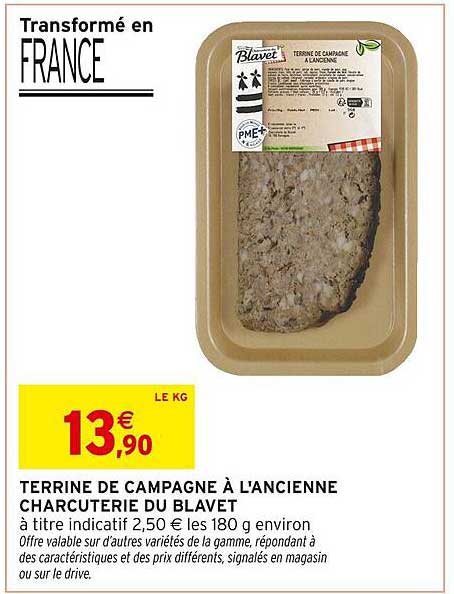 TERRINE DE CAMPAGNE À L'ANCIENNE CHARCUTERIE DU BLAVET