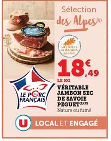 VÉRITABLE JAMBON SEC DE SAVOIE PEGUET