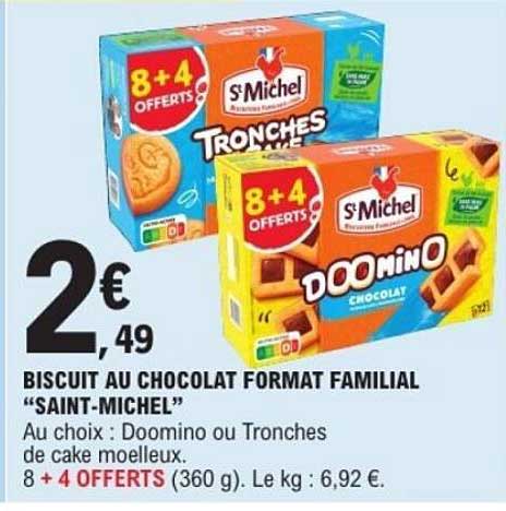 BISCUIT AU CHOCOLAT FORMAT FAMILIAL "SAINT-MICHEL"