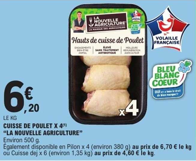CUISSE DE POULET X 4" "LA NOUVELLE AGRICULTURE"